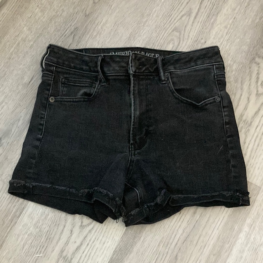 black american eagle shorts